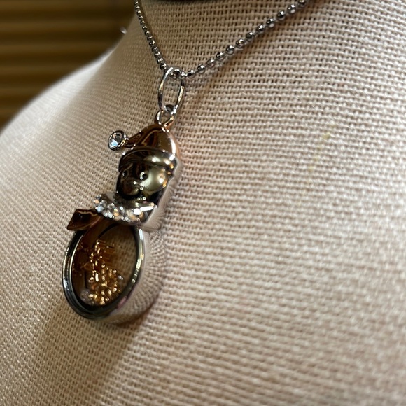 Origami Owl Snowman capsule locket necklace - Picture 2 of 3